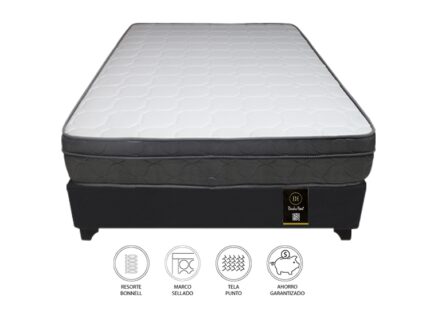 Cama Turin + 2 almohadas- 1.5 plazas