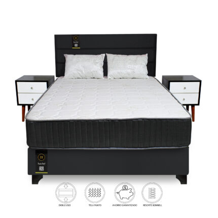 Dormitorio Tuzla + Cabecera + Velador + Almohada