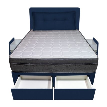 Dormitorio Turin + 4 Cajones + Cabecera + Cojin
