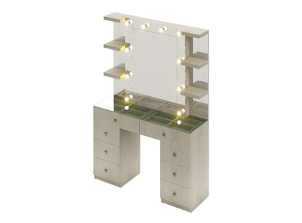 Tocador Organizador Aster Con Espejo Despegable